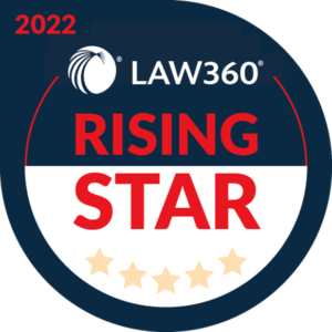 Law360 Rising Star logo