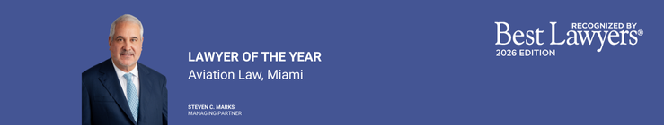 Steven Marks receiving the Best Lawyers of America: 2026 in Aviation Law